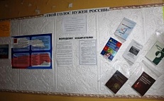 «Твой голос нужен России» (выборы) информационная витрина