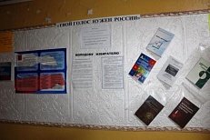 «Твой голос нужен России» (выборы) информационная витрина